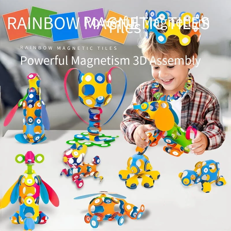 48Pcs Rainbow Magnetic Sheet K - Cosplay Prop Kit ulasan dan harga