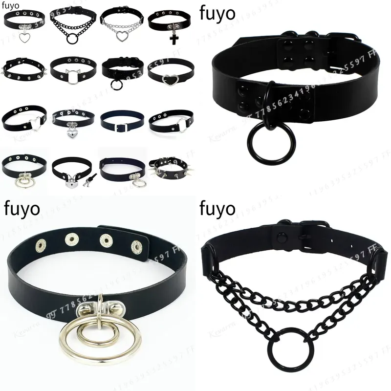 Sexy Punk Leather Choker Colla - Magnetic Clasp Cosplay ulasan dan harga