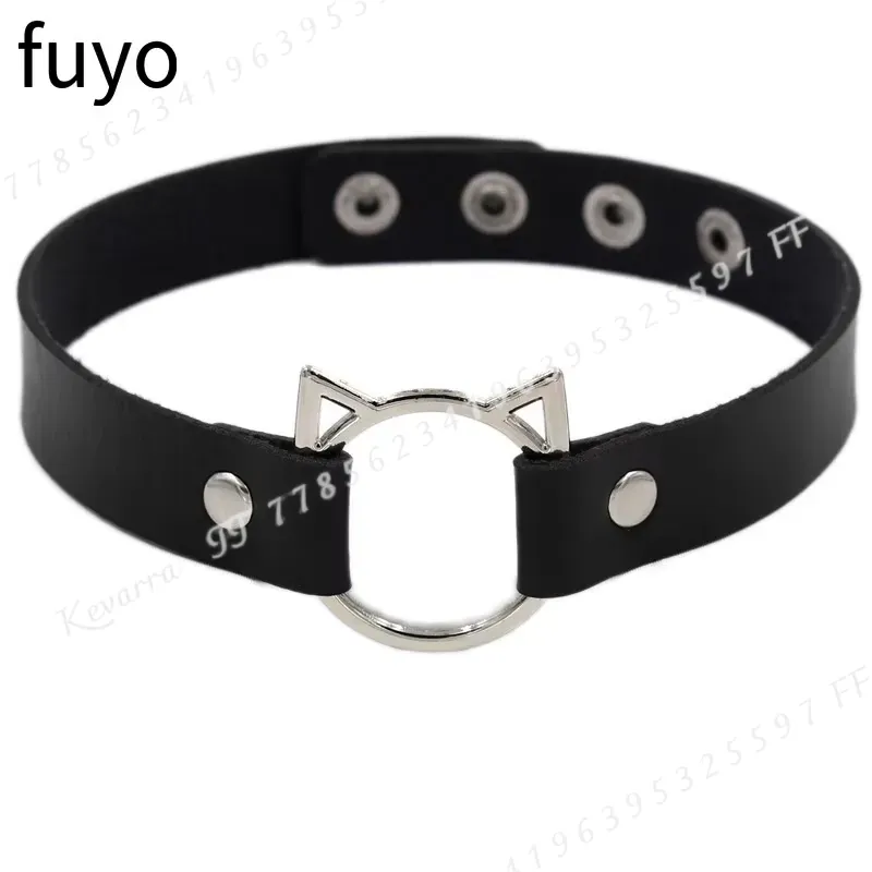 Sexy Punk Leather Choker Colla - Magnetic Clasp Cosplay ulasan dan harga