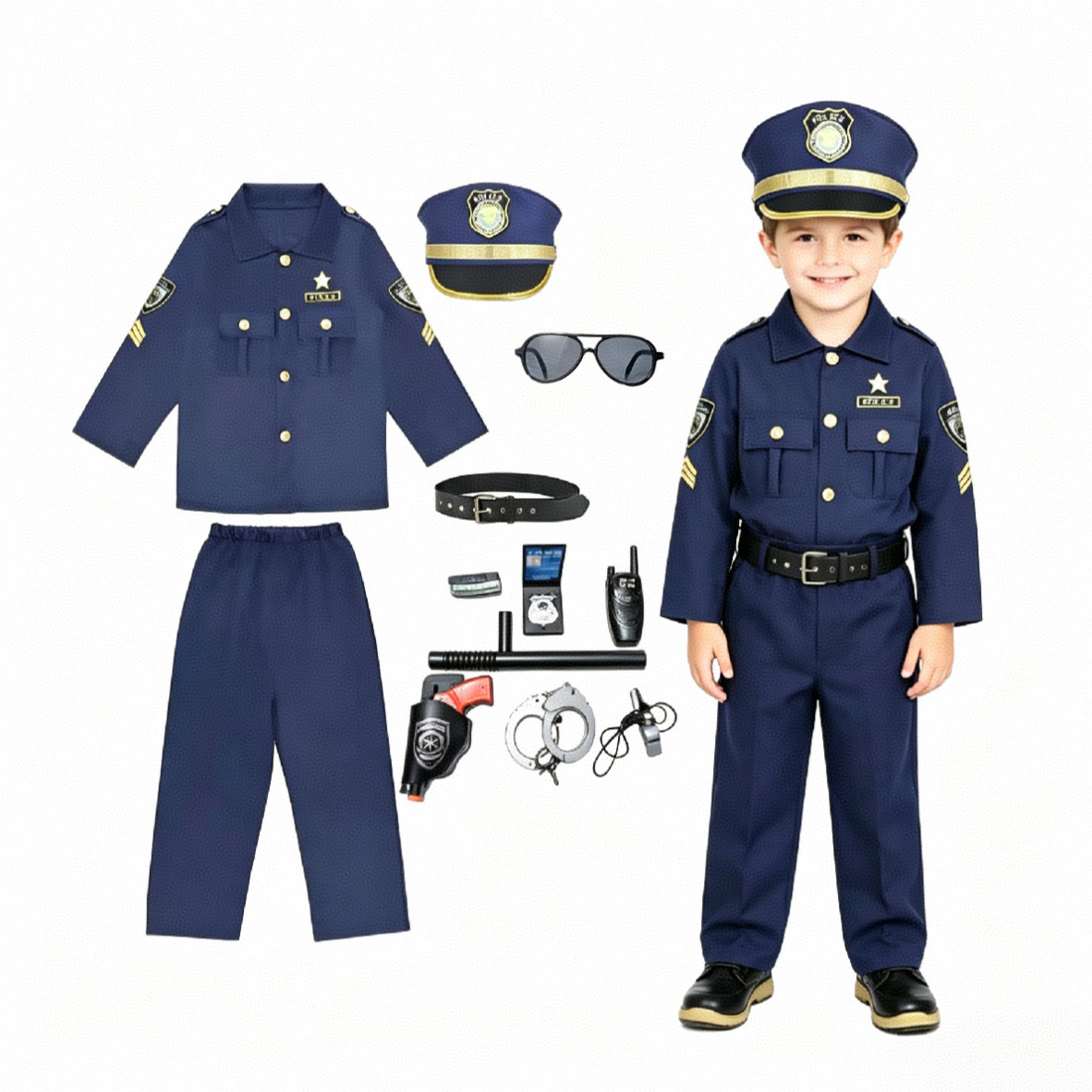 Children Officer Cosplay Outfi - Cosplay Prop Kit ulasan dan harga