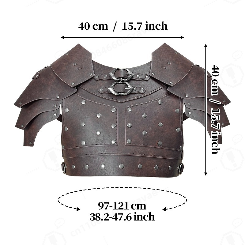 Medieval Studded Shoulder Ches - Cosplay Props ulasan dan harga