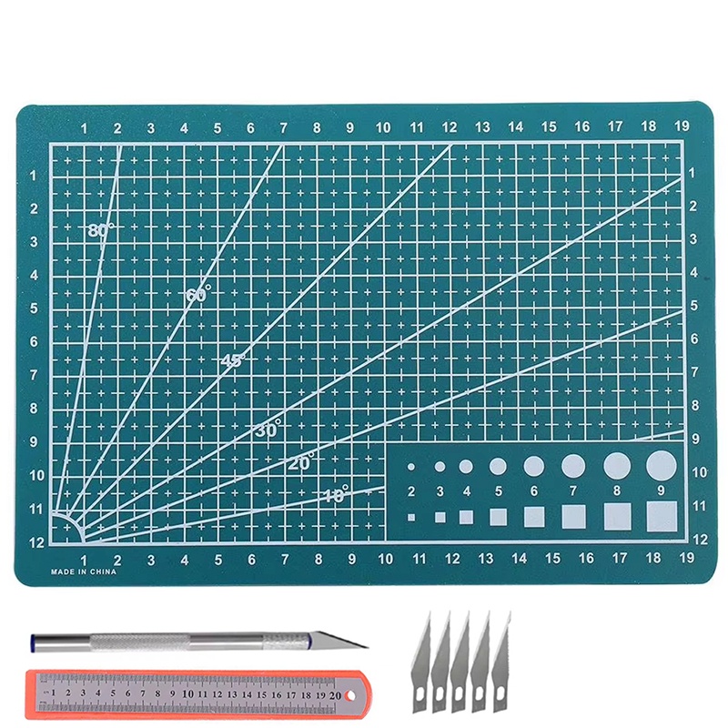 PVC Table Cutting Mat Set A3/A - Craft Knife Set ulasan dan harga